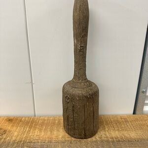 Vintage wooden food masher